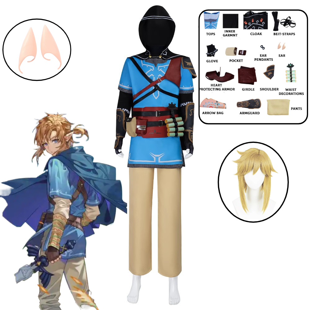 Party Games Kids And Adults - Link Cosplay Costume Game Tears of