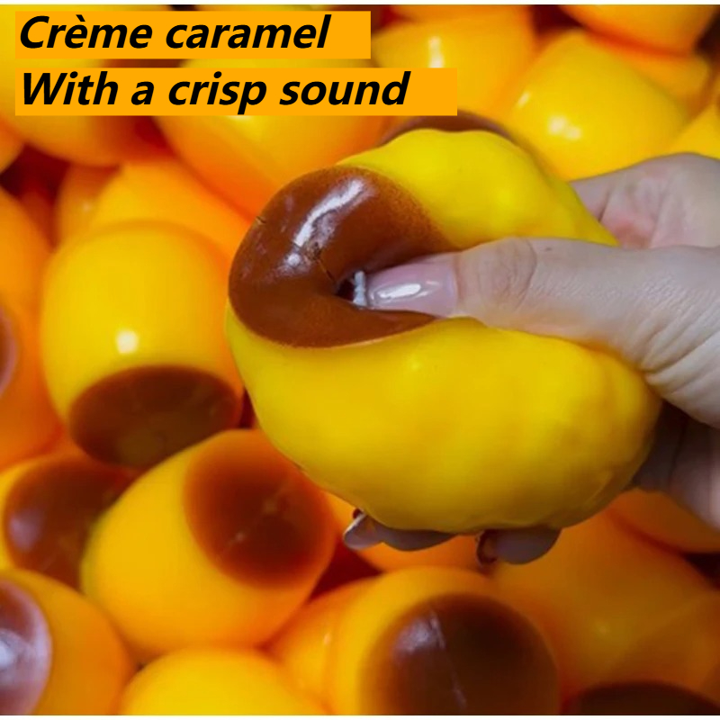 Party Games Ideas - //Crispy Sound Caramel Pudding Squeezing Toy