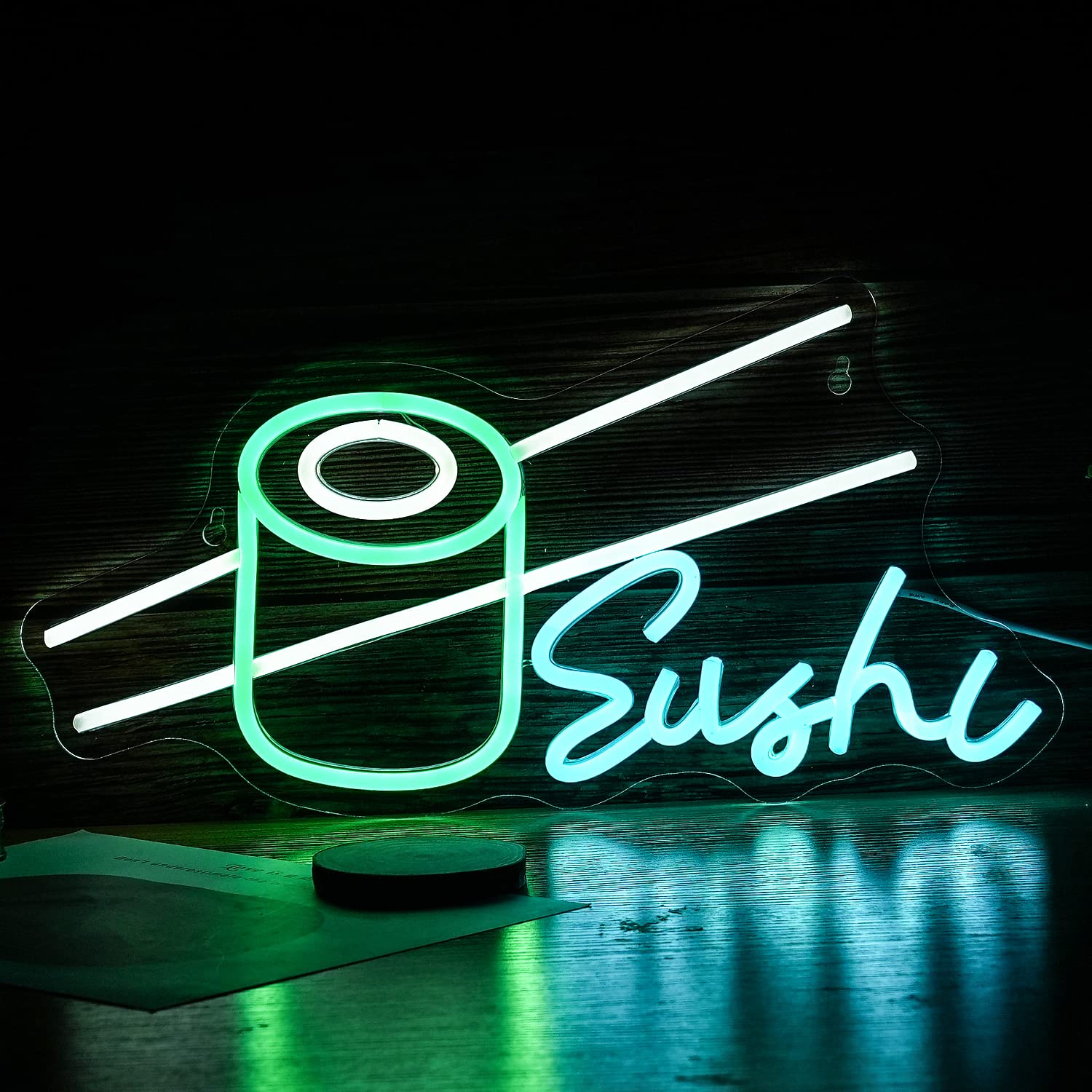 Party Games Shop - Sushi Neon Sign Bar Wine Glass