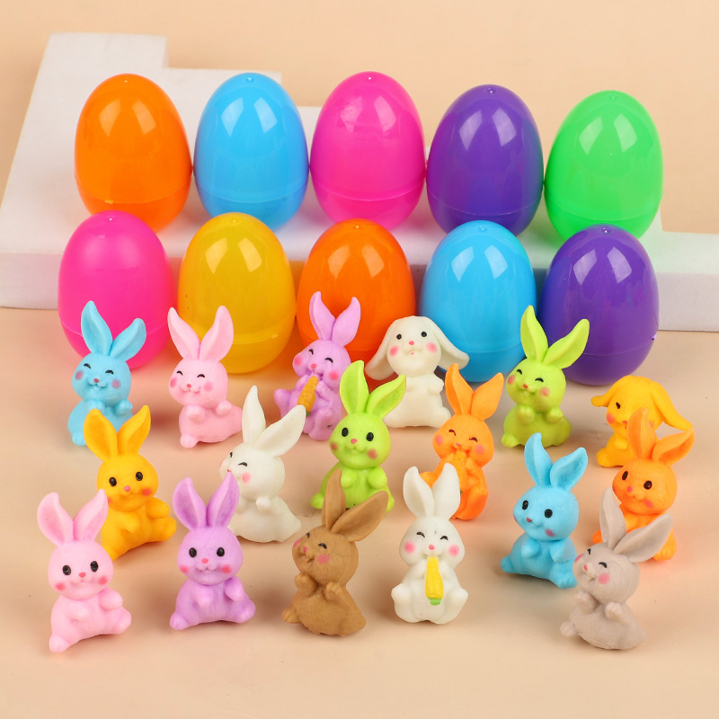 24Pcs Easter Egg With Rabbit F - Party Games Egg ulasan dan harga