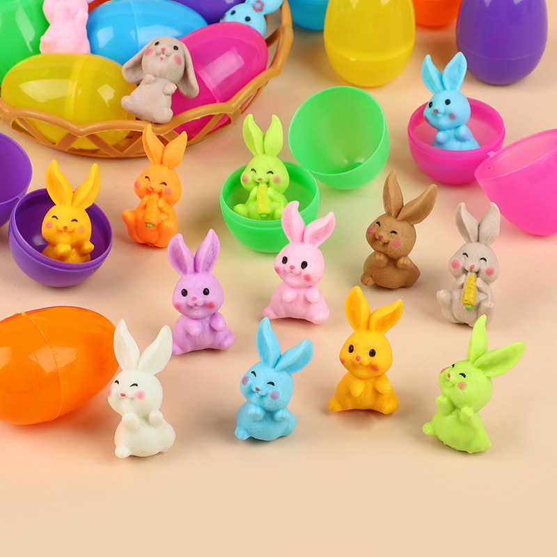 24Pcs Easter Egg With Rabbit F - Party Games Egg ulasan dan harga