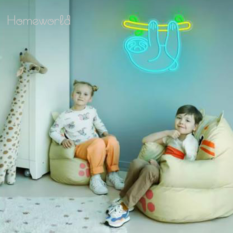 Sloth LED Neon Light sign  USB - Party Games Switch 1 ulasan dan harga