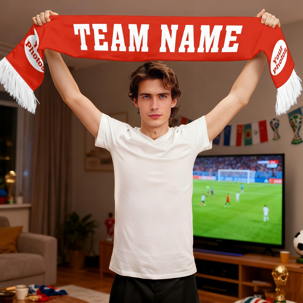 1pc Custom Team Fan Scarf - Pe - Party Games Bridal Shower ulasan dan harga
