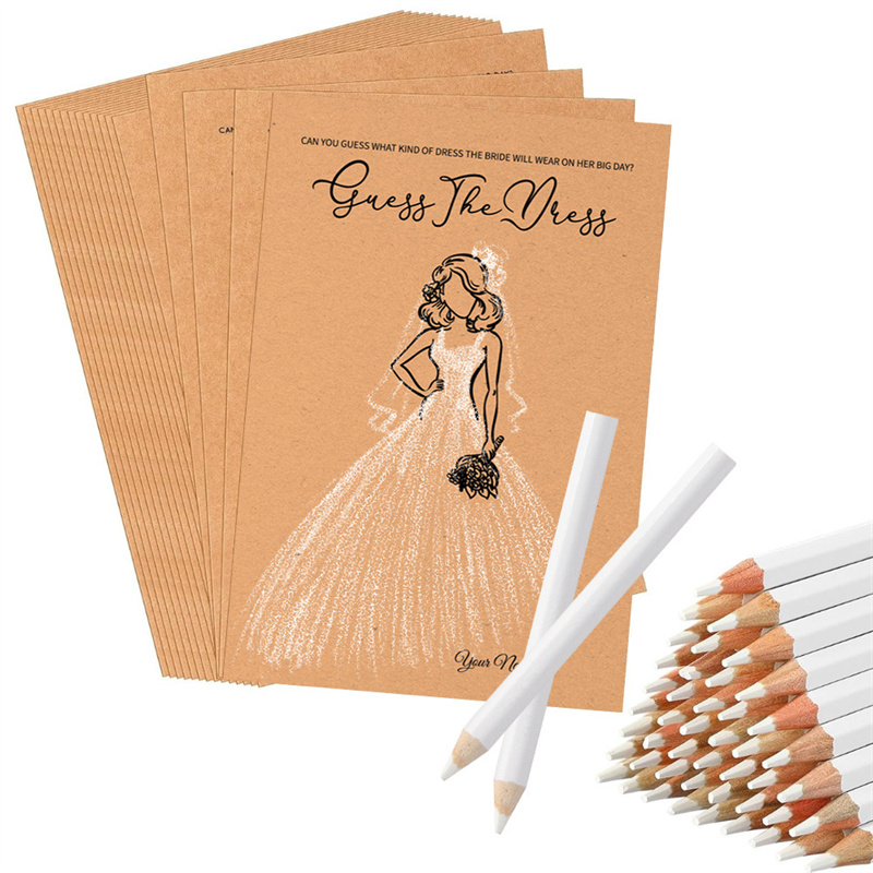 20pcs Guess Dress Game Cards W - Party Games Bridal Shower ulasan dan harga