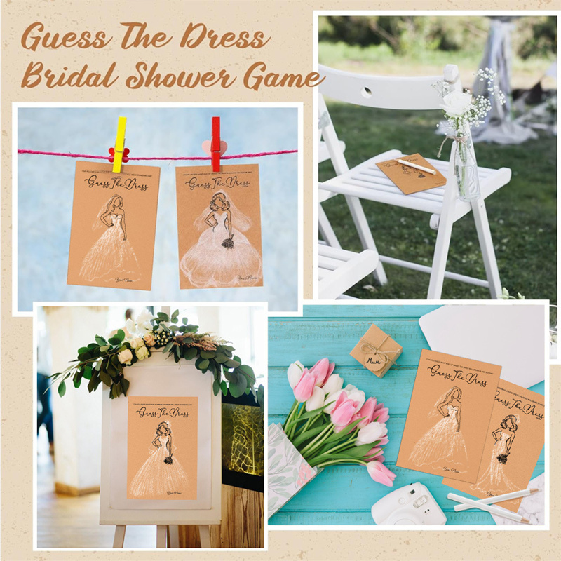 20pcs Guess Dress Game Cards W - Party Games Bridal Shower ulasan dan harga