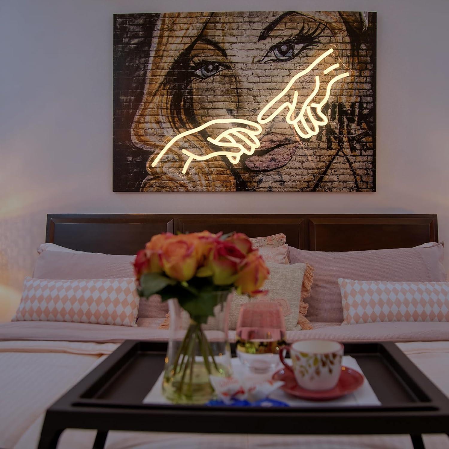 Hands Of God Gesture Neon Sign - Party Games Shop ulasan dan harga