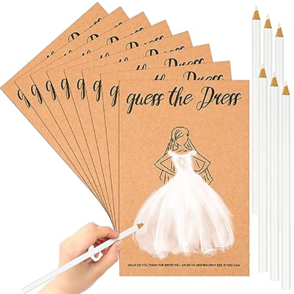 10Pcs Guess The Dress Bridal S - Party Games Bridal Shower ulasan dan harga