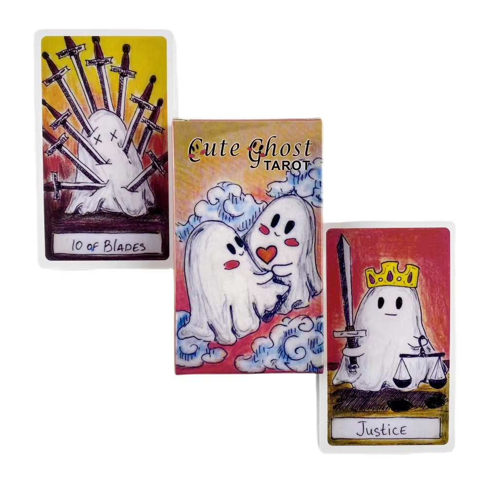 Cute Ghost Tarot Deck Toy Set  - Party Games Adult Birthday ulasan dan harga