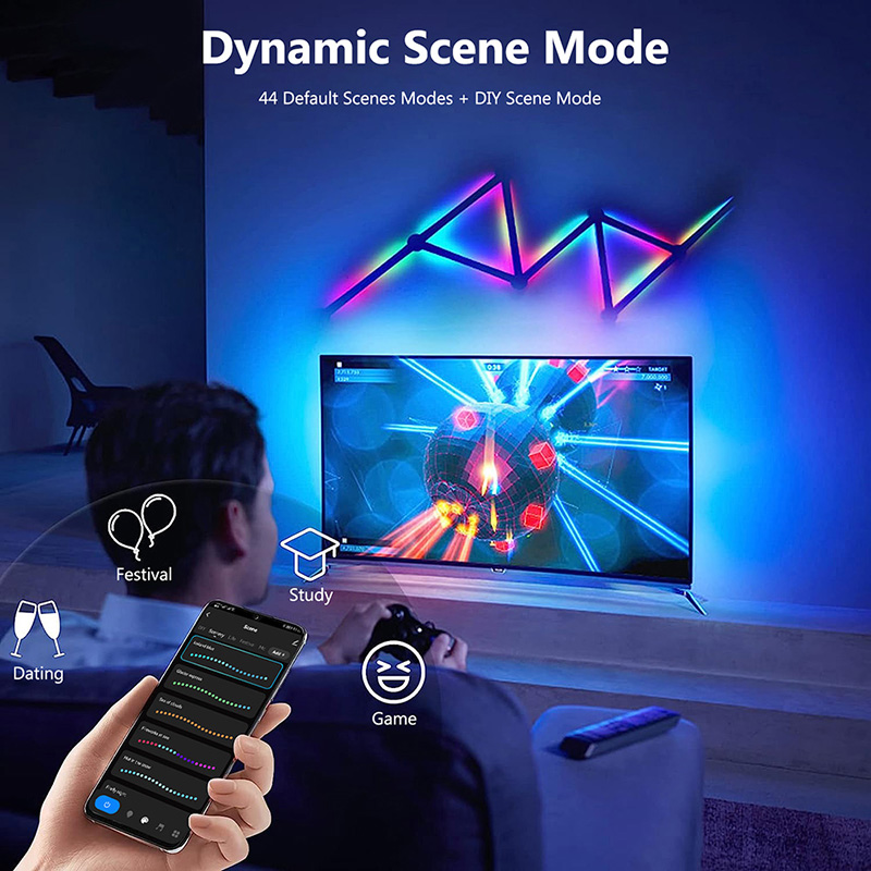 Smart RGB Wall Lamp, Bluetooth - Party Games Switch ulasan dan harga