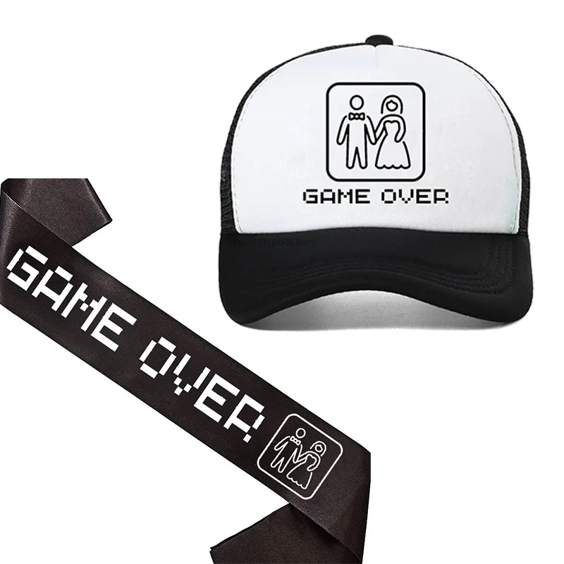 Groom To Be Sash Game Over Hat - Party Games Bridal Shower ulasan dan harga