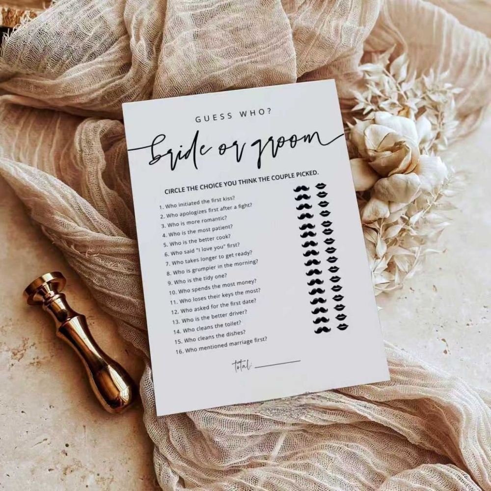 20 Pcs Wedding Game Fun Bridal - Party Games Bridal Shower ulasan dan harga