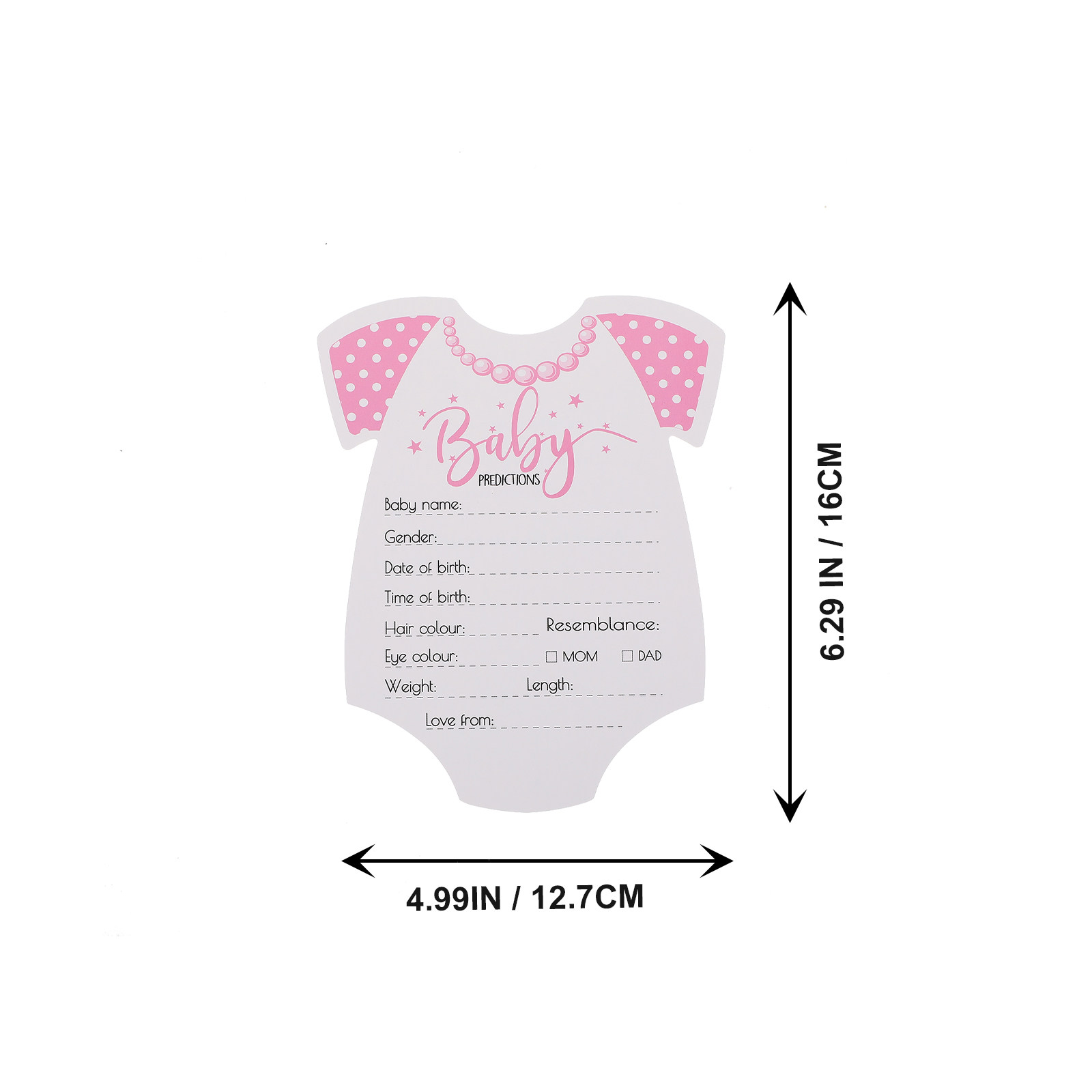 20Pcs Baby Shower Prediction A - Party Games Meaning ulasan dan harga