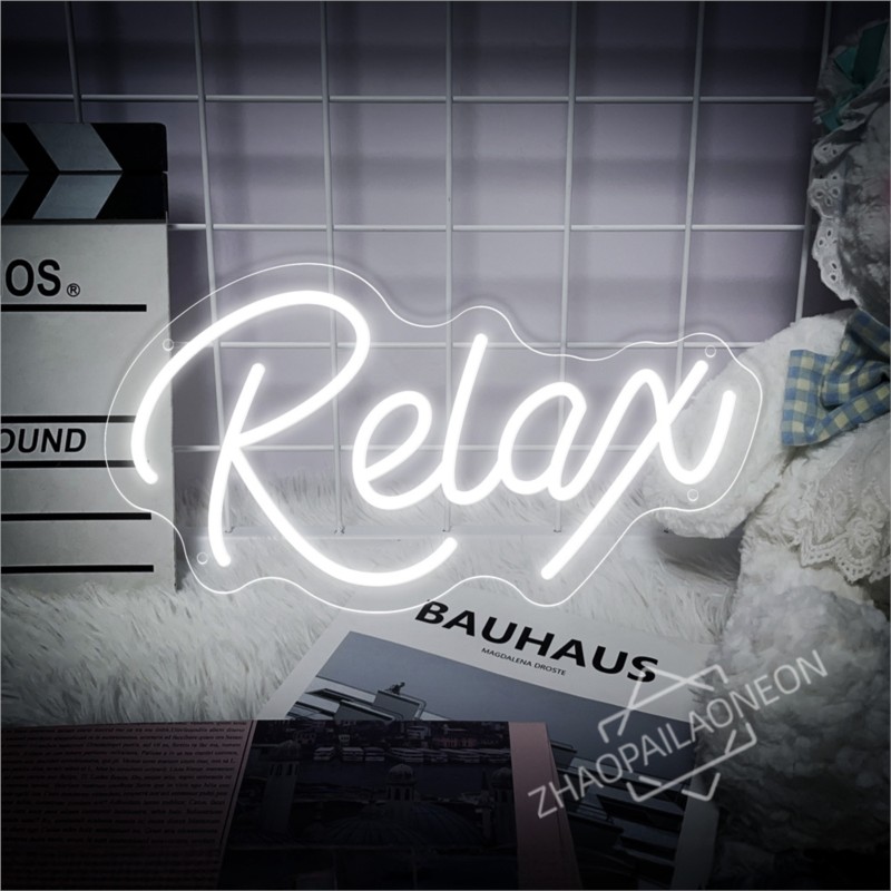 Relax  LED Neon Signs Massage  - Party Games Shop ulasan dan harga