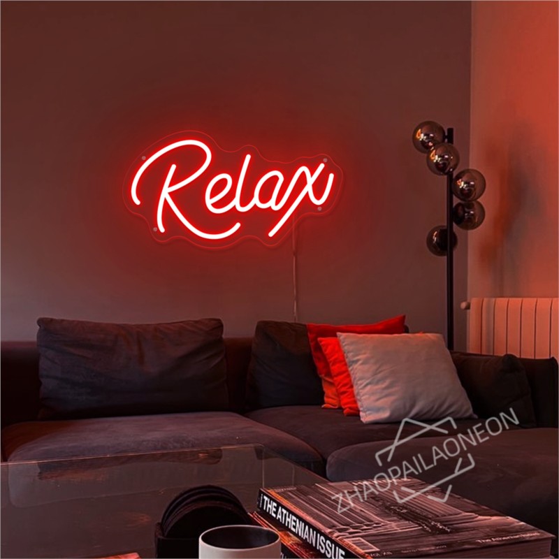 Relax  LED Neon Signs Massage  - Party Games Shop ulasan dan harga