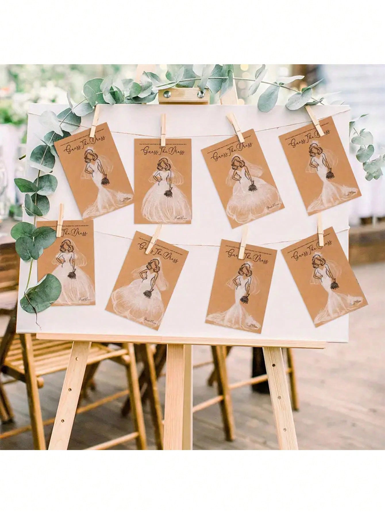 20/40pcs Dress Guessing Bridal - Party Games Bridal Shower ulasan dan harga