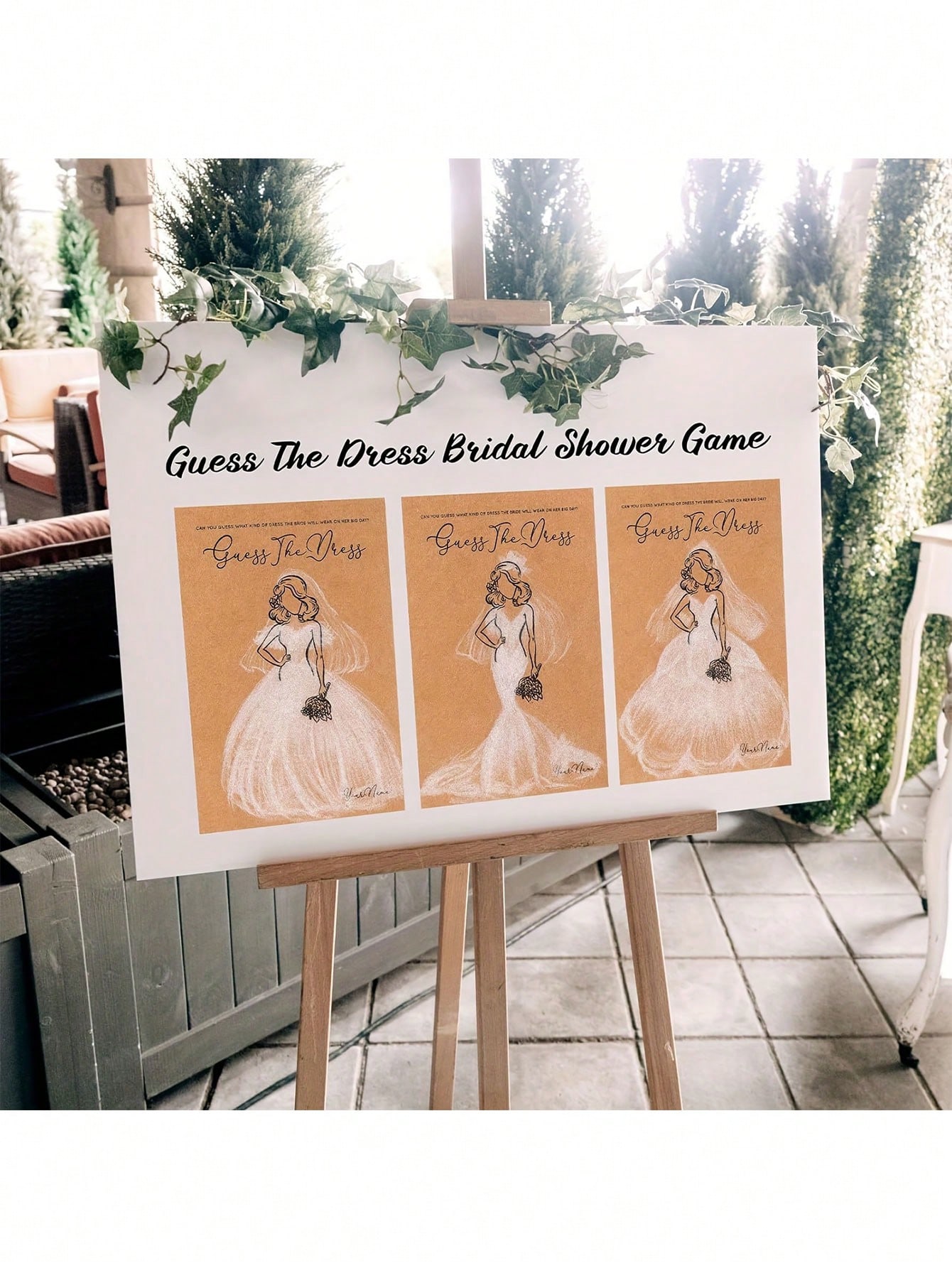 20/40pcs Dress Guessing Bridal - Party Games Bridal Shower ulasan dan harga