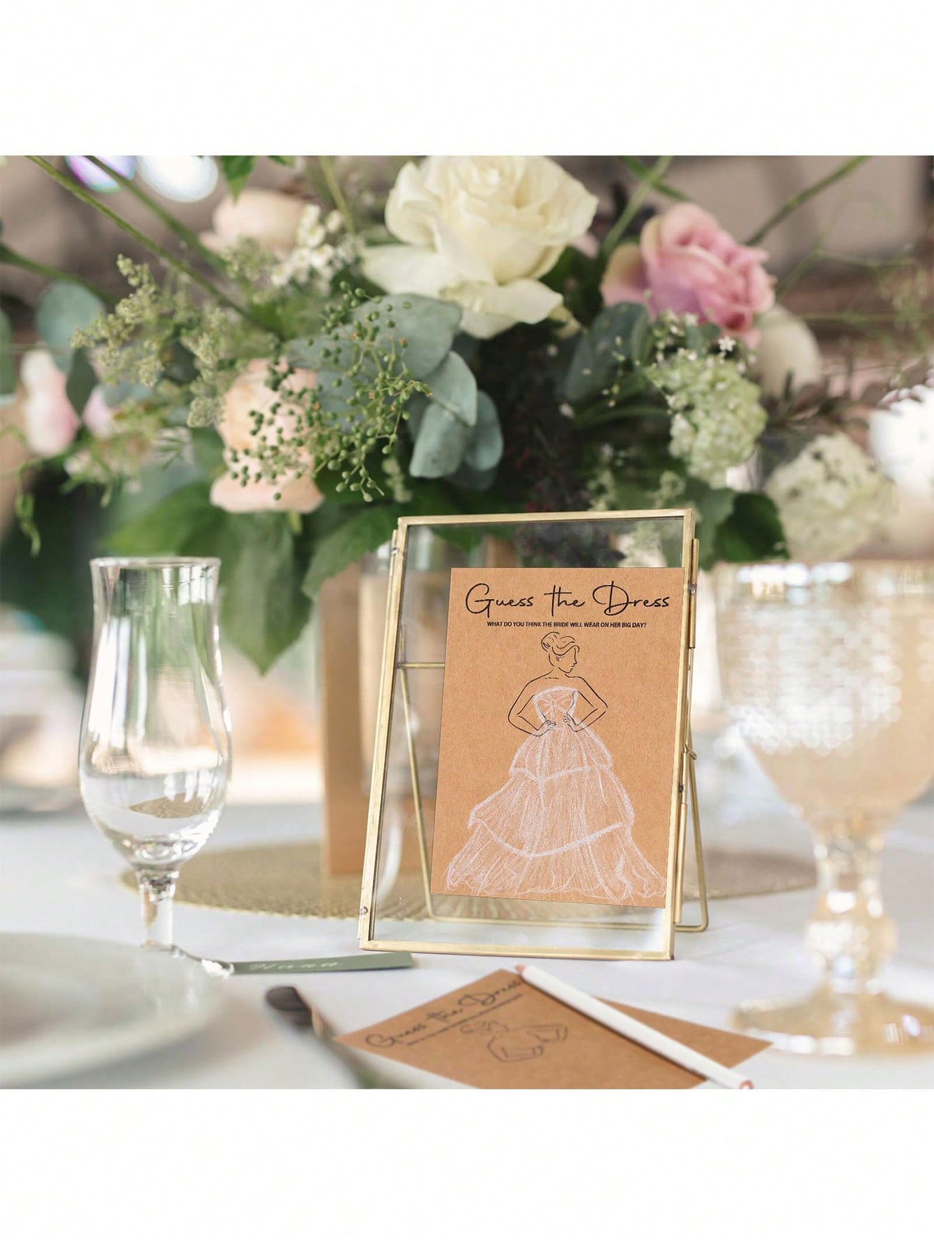 20/40pcs Dress Guessing Bridal - Party Games Bridal Shower ulasan dan harga