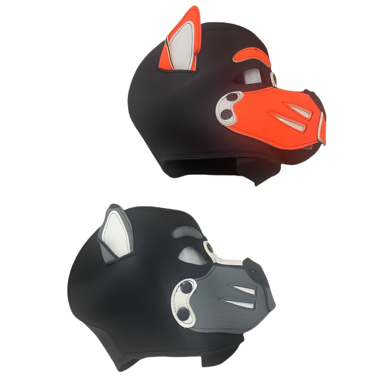 Erotic Colorful Dog Hood Mask  - Party Games Shop ulasan dan harga