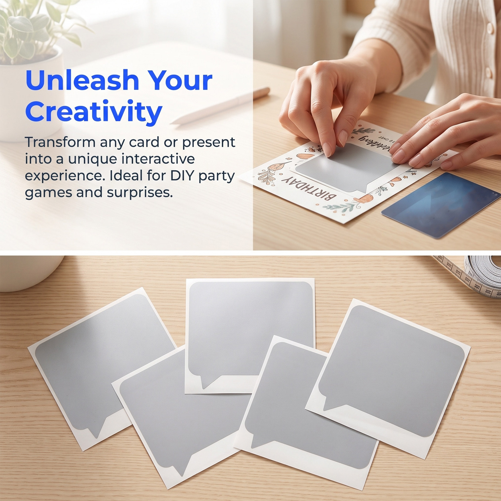 100Pcs Scratch Off Stickers Si - Party Games Bridal Shower ulasan dan harga