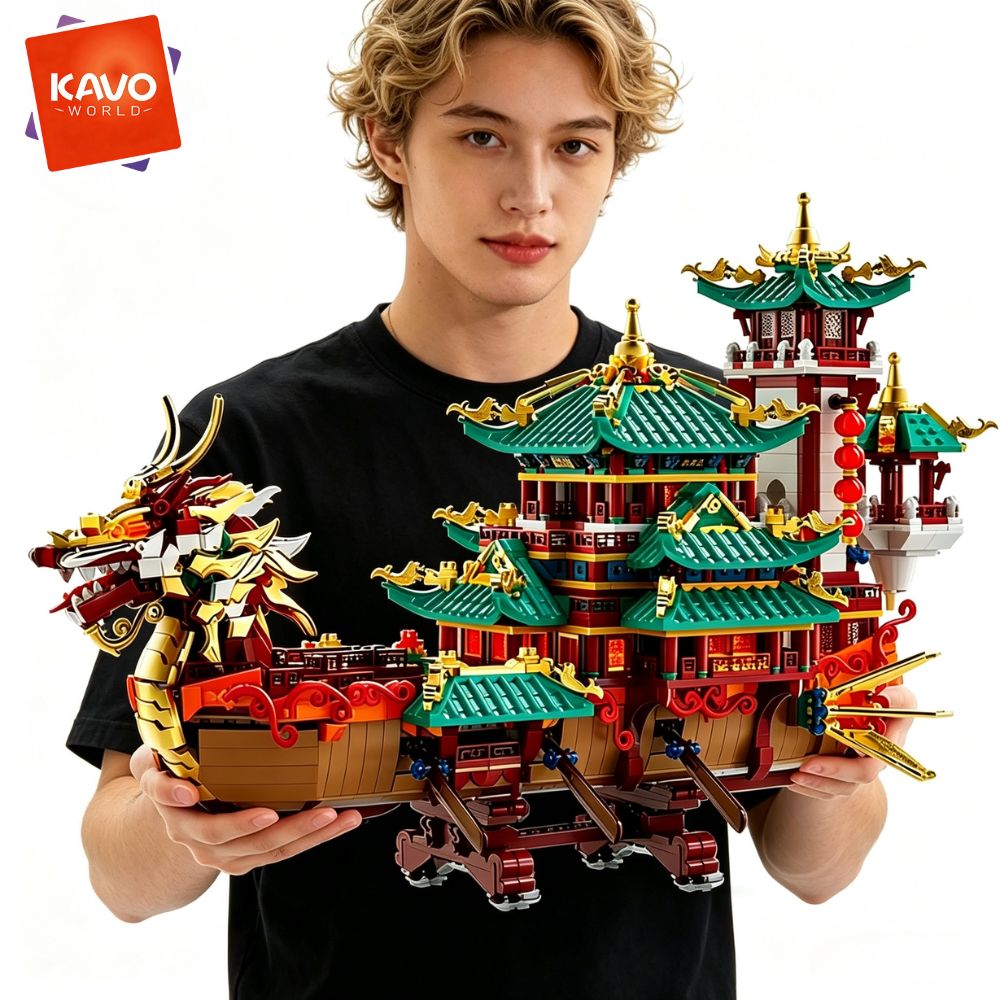 KAVOWORLD 2453pcs Dragon Boat  - Party Games Meaning ulasan dan harga