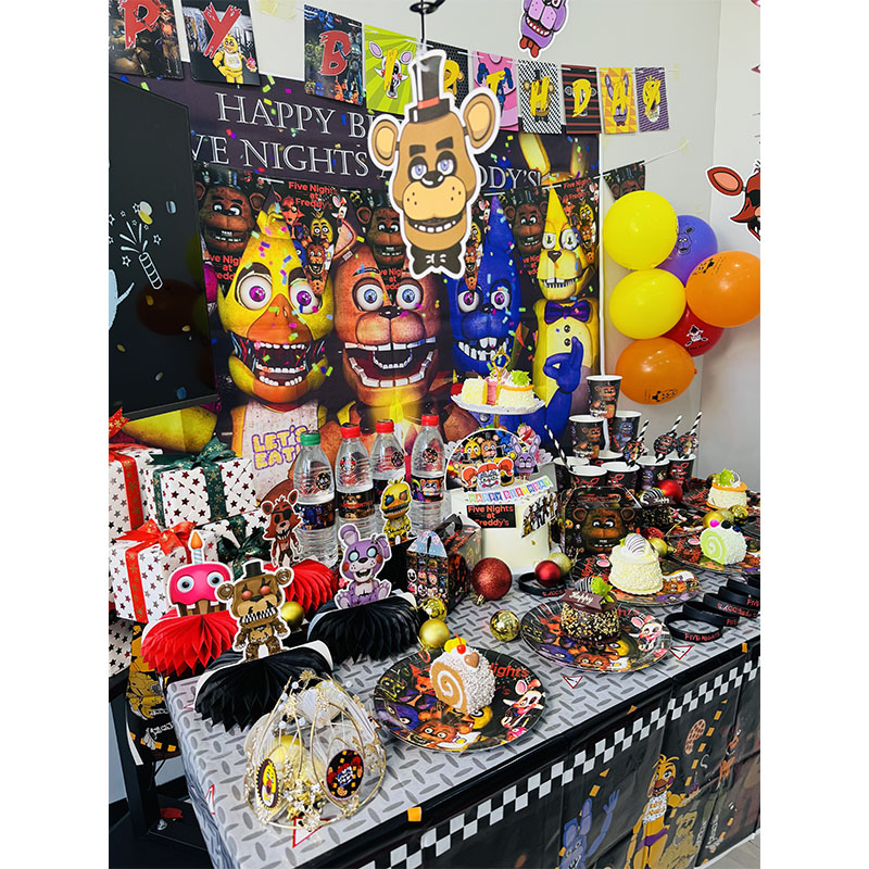 FNAF Themed Paper Plate Cups C - Party Games At Christmas ulasan dan harga