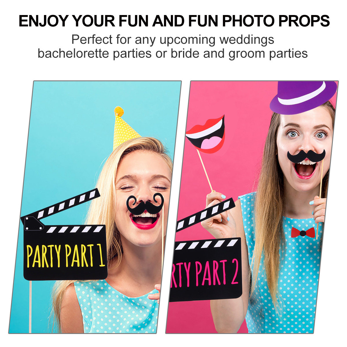 22Pcs Creative Wedding Photo P - Party Games Bridal Shower ulasan dan harga