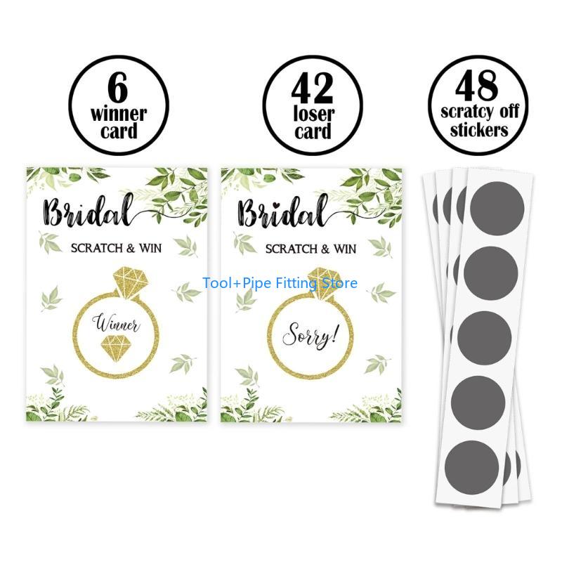 F92B Bridal Shower Scratch Off - Party Games Bridal Shower ulasan dan harga