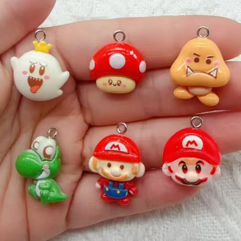 10pcs resin cartoon pendant, D - Party Games Ideas ulasan dan harga