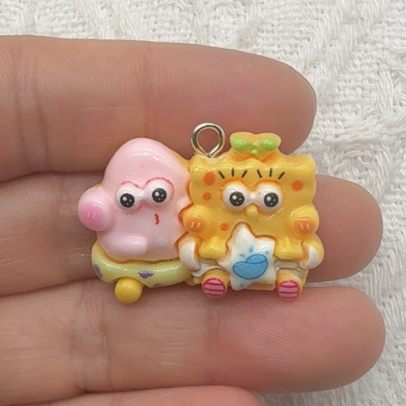 10pcs cartoon resin pendant, D - Party Games Ideas ulasan dan harga