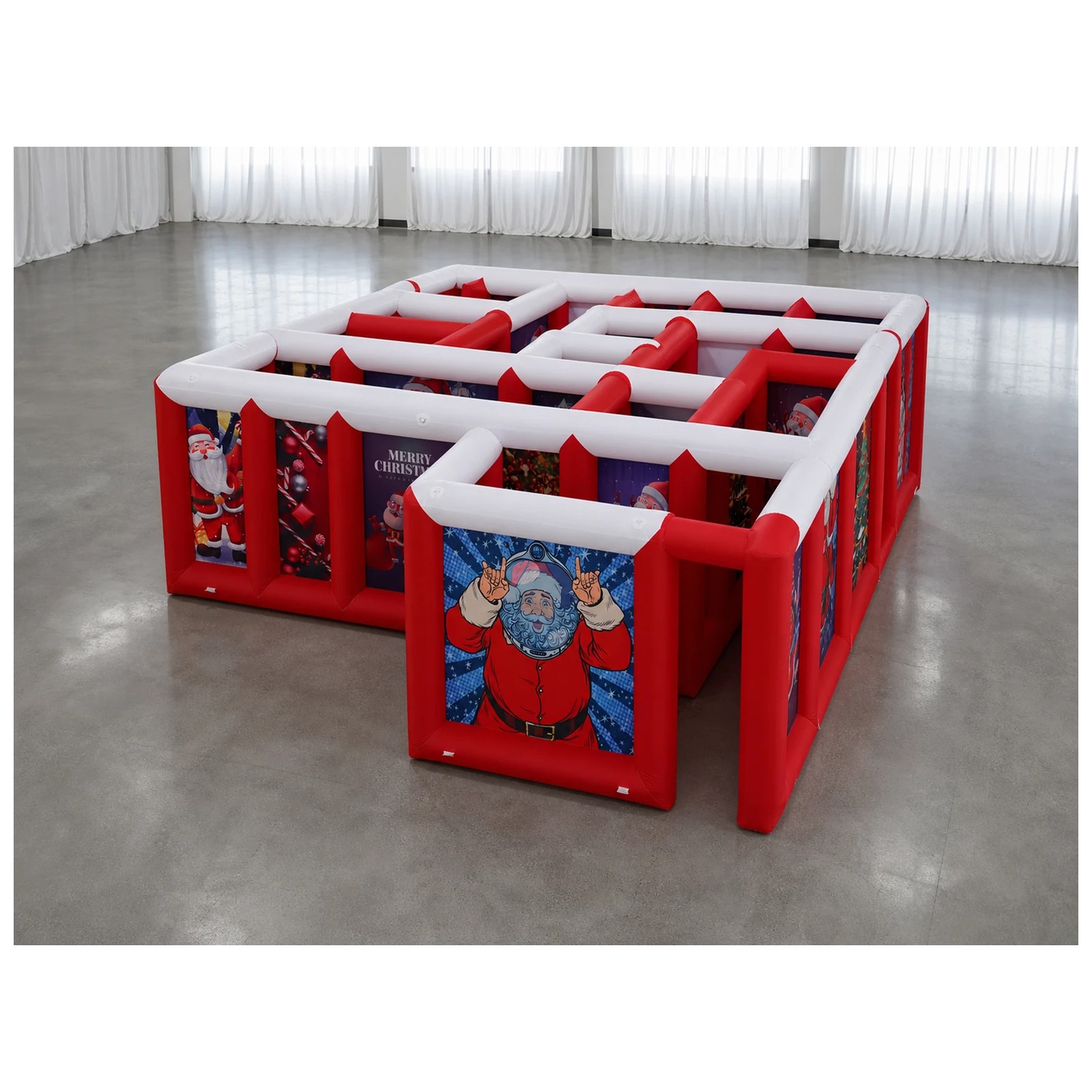 Large Red White Flat Roof Infl - Party Games Kids And Adults ulasan dan harga