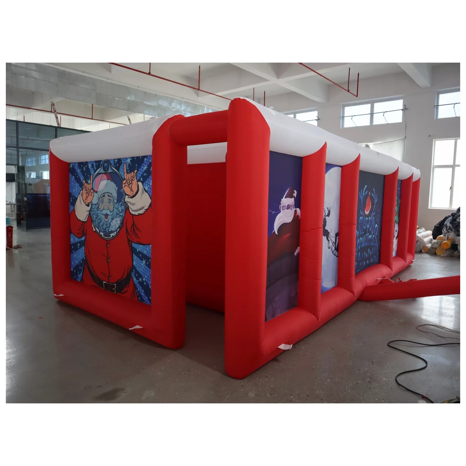 Large Red White Flat Roof Infl - Party Games Kids And Adults ulasan dan harga