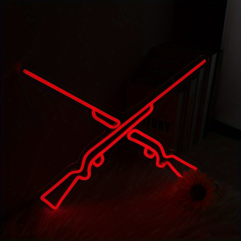 Double Guns Neon Lights, Wall/ - Party Games Shop ulasan dan harga