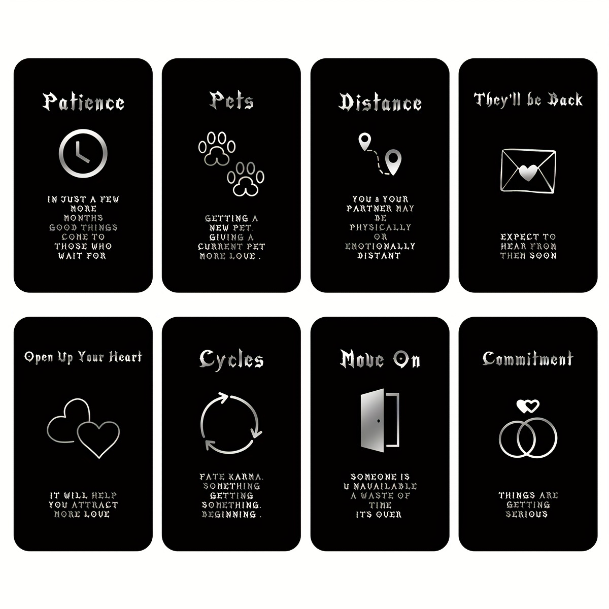 40/54 Sheets Tarot Set,Perfect - Party Games Meaning ulasan dan harga