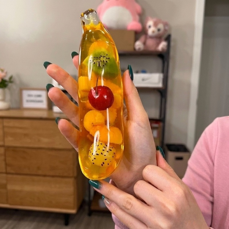Fruit Banana Jelly Squishy Toy - Party Games Ideas ulasan dan harga